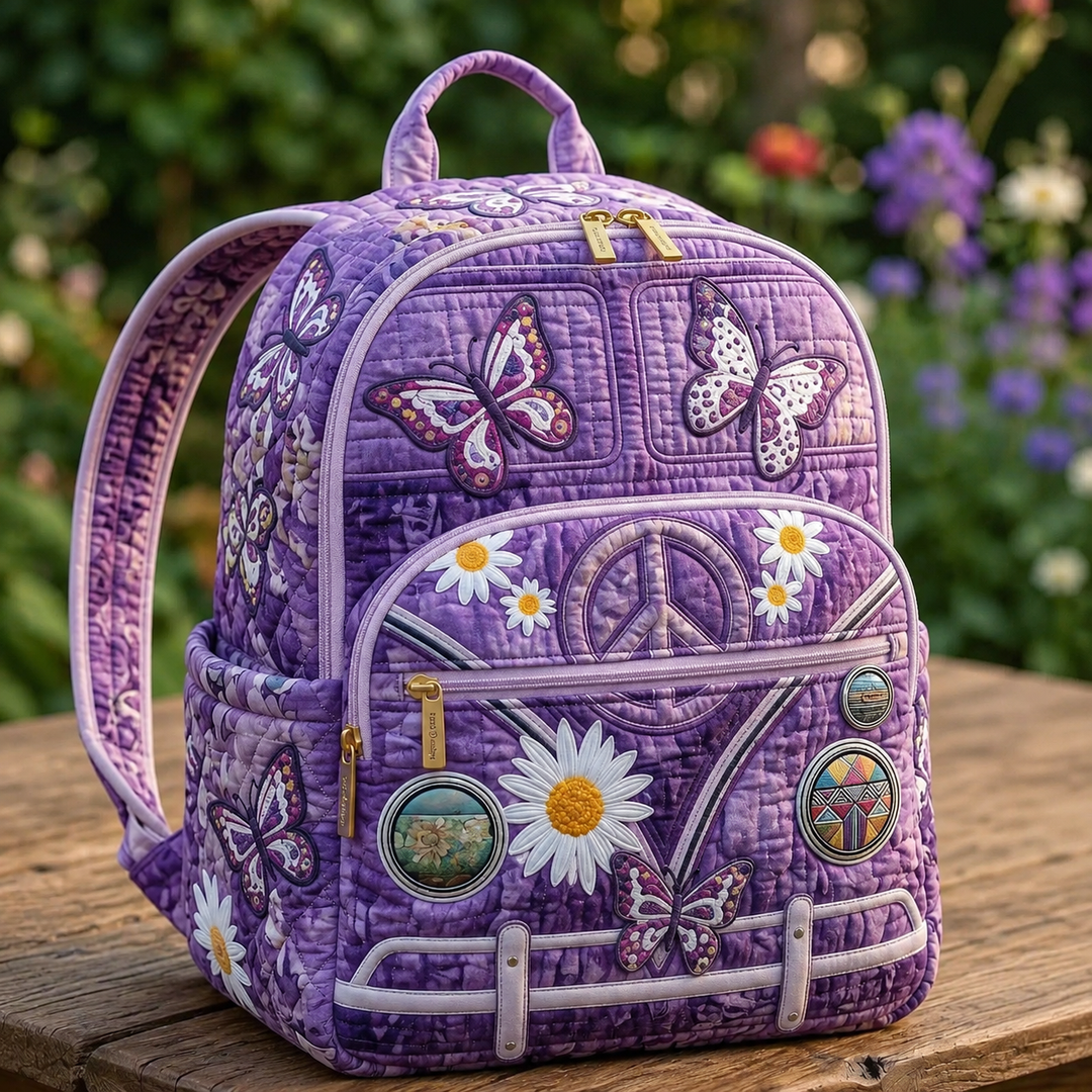 Boho Plecak — Motyle i Pokój