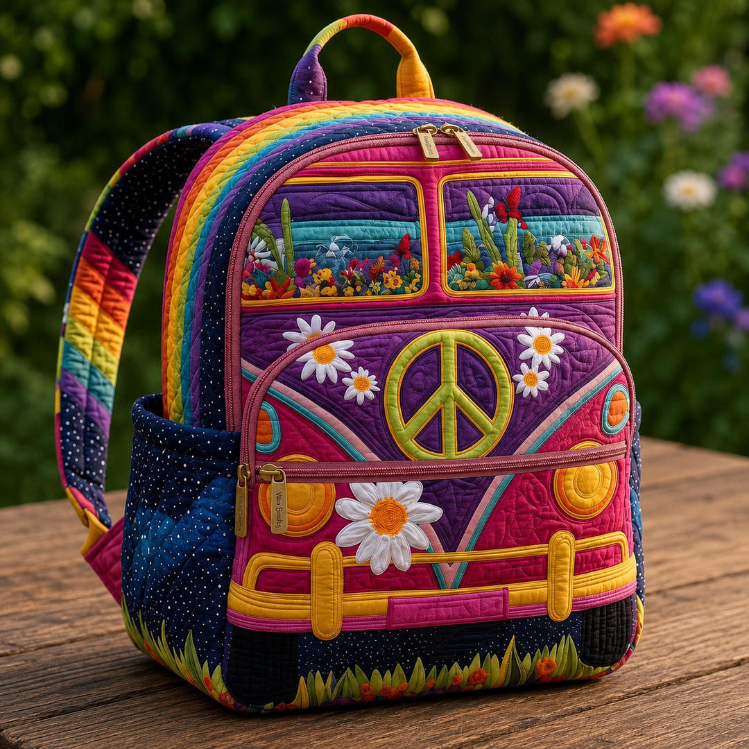 Boho Plecak — Ogród Dzikich Kwiatów