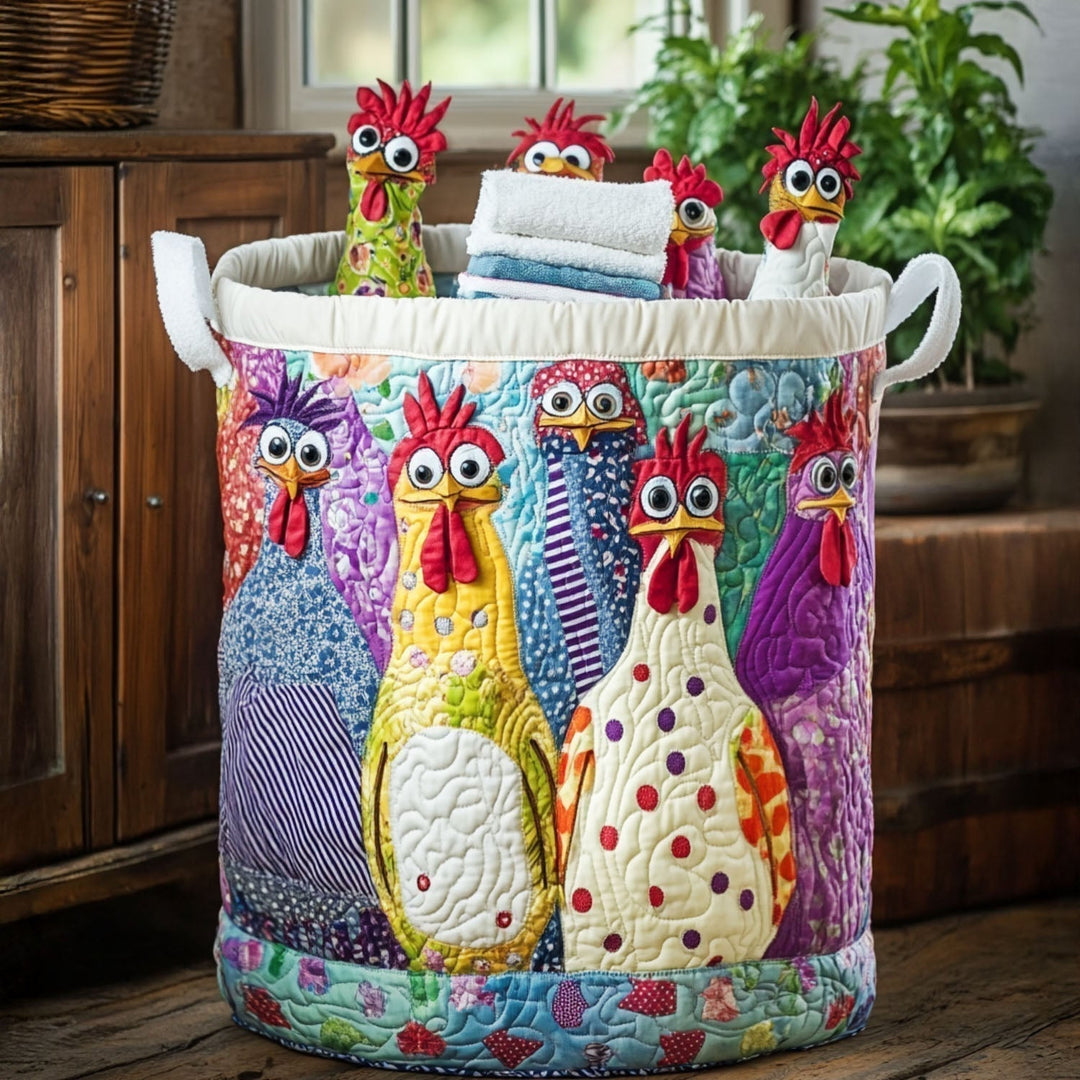 Pikowany Kosz na Pranie - Poule Couture