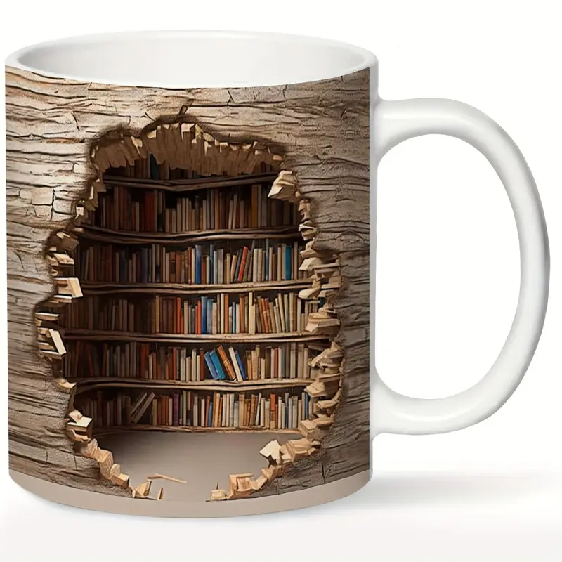 Zachwycający Kubek Z Biblioteką Aktywowaną Ciepłem