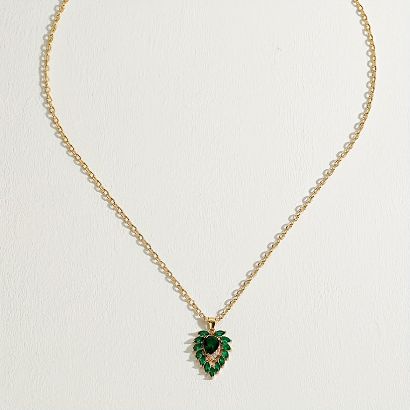 Collier Matilde w szmaragdzie | Złoto