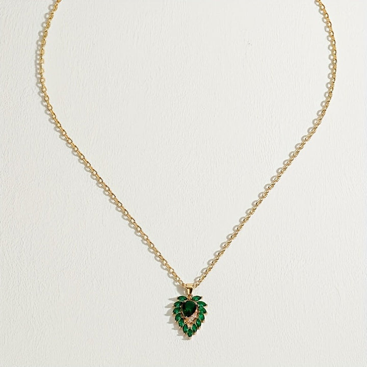 Collier Matilde w szmaragdzie | Złoto