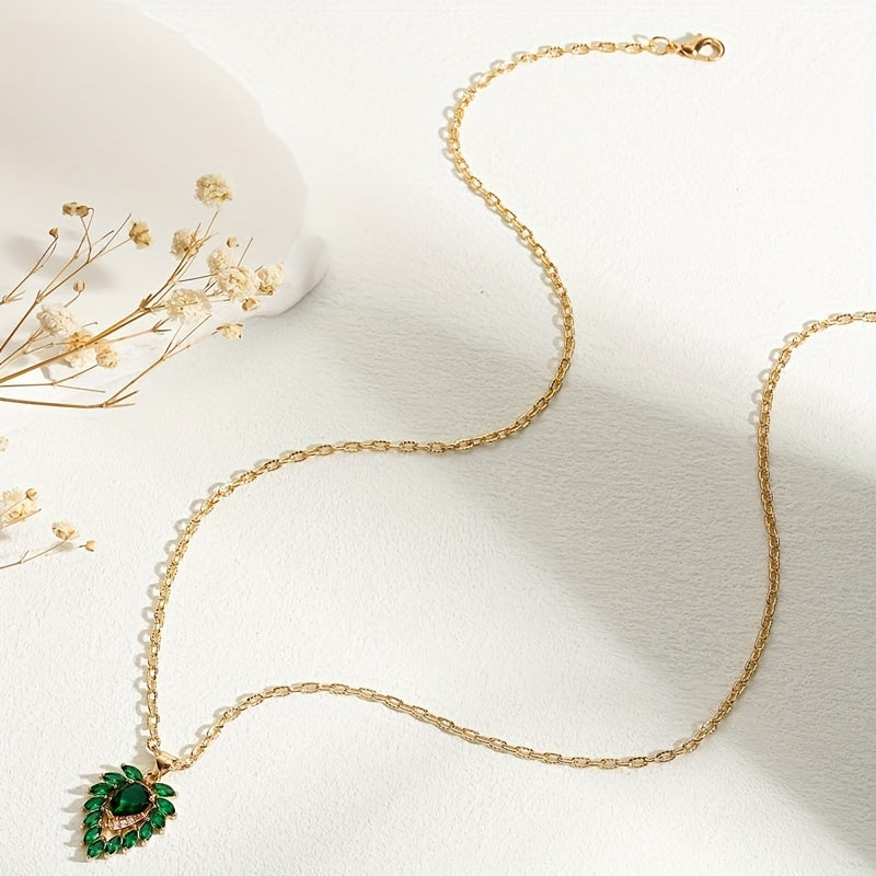 Collier Matilde w szmaragdzie | Złoto