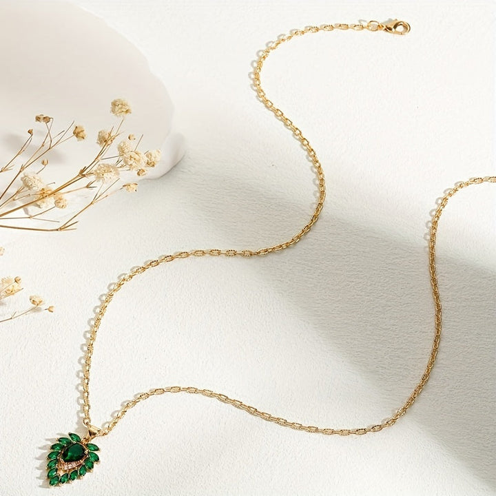 Collier Matilde w szmaragdzie | Złoto