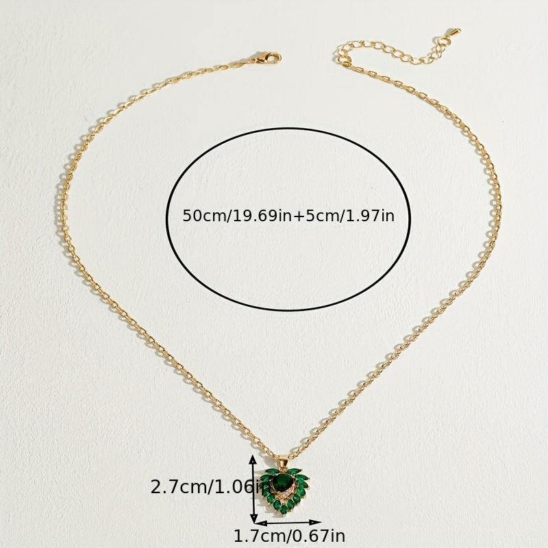 Collier Matilde w szmaragdzie | Złoto