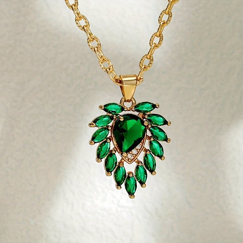 Collier Matilde w szmaragdzie | Złoto