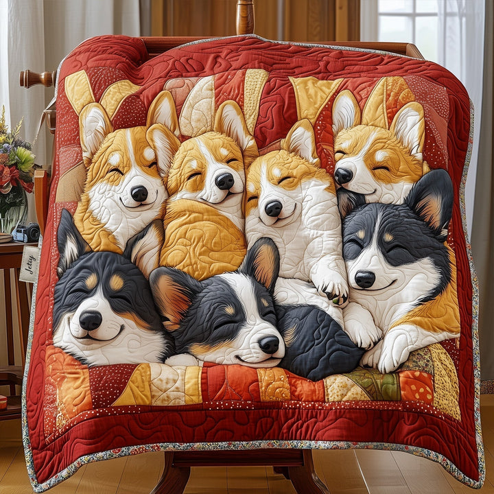 Astrid - Pikowana kołdra Corgi Przytulanka Zespół