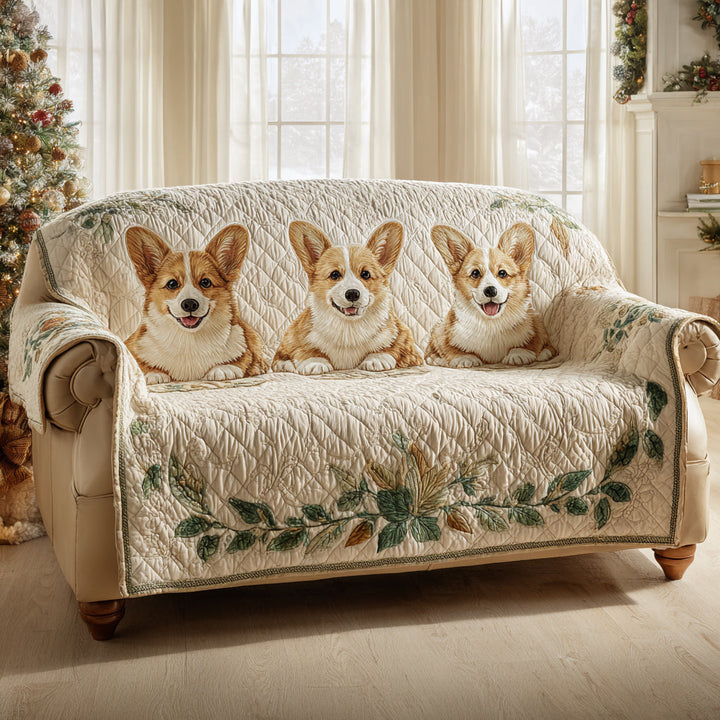 Loïs - Pikowana pokrywa na kanapę Corgi