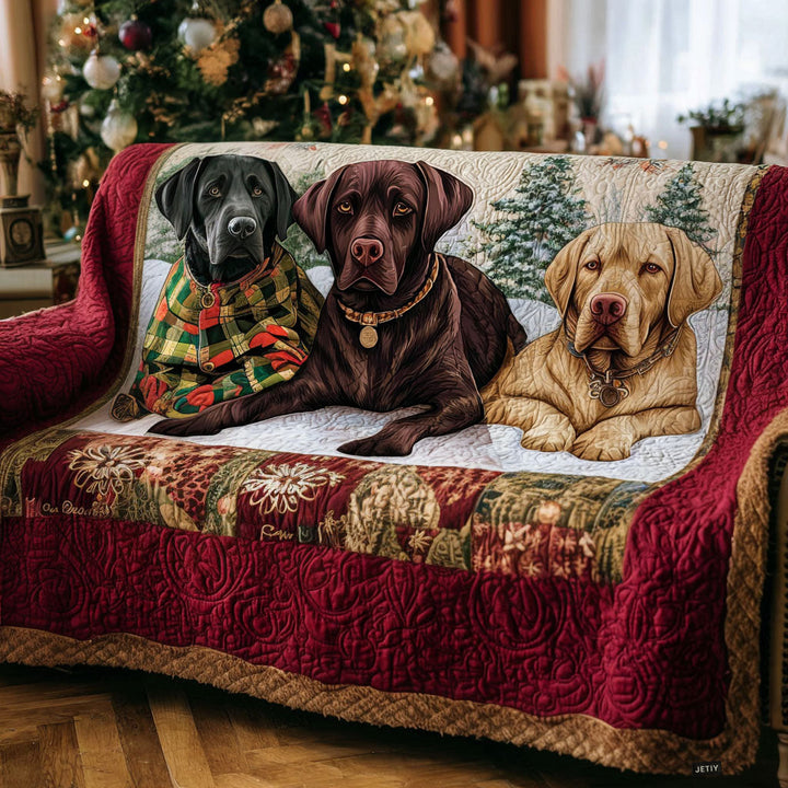 Merel - Pikowana narzuta na kanapę Labrador Retriever