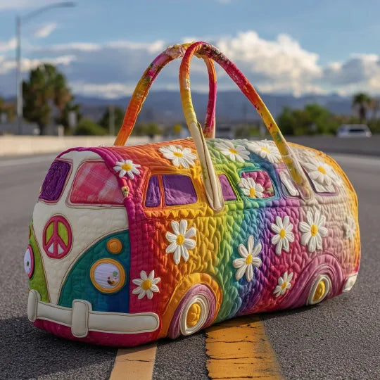 Pikowana torba podróżna - Hippie