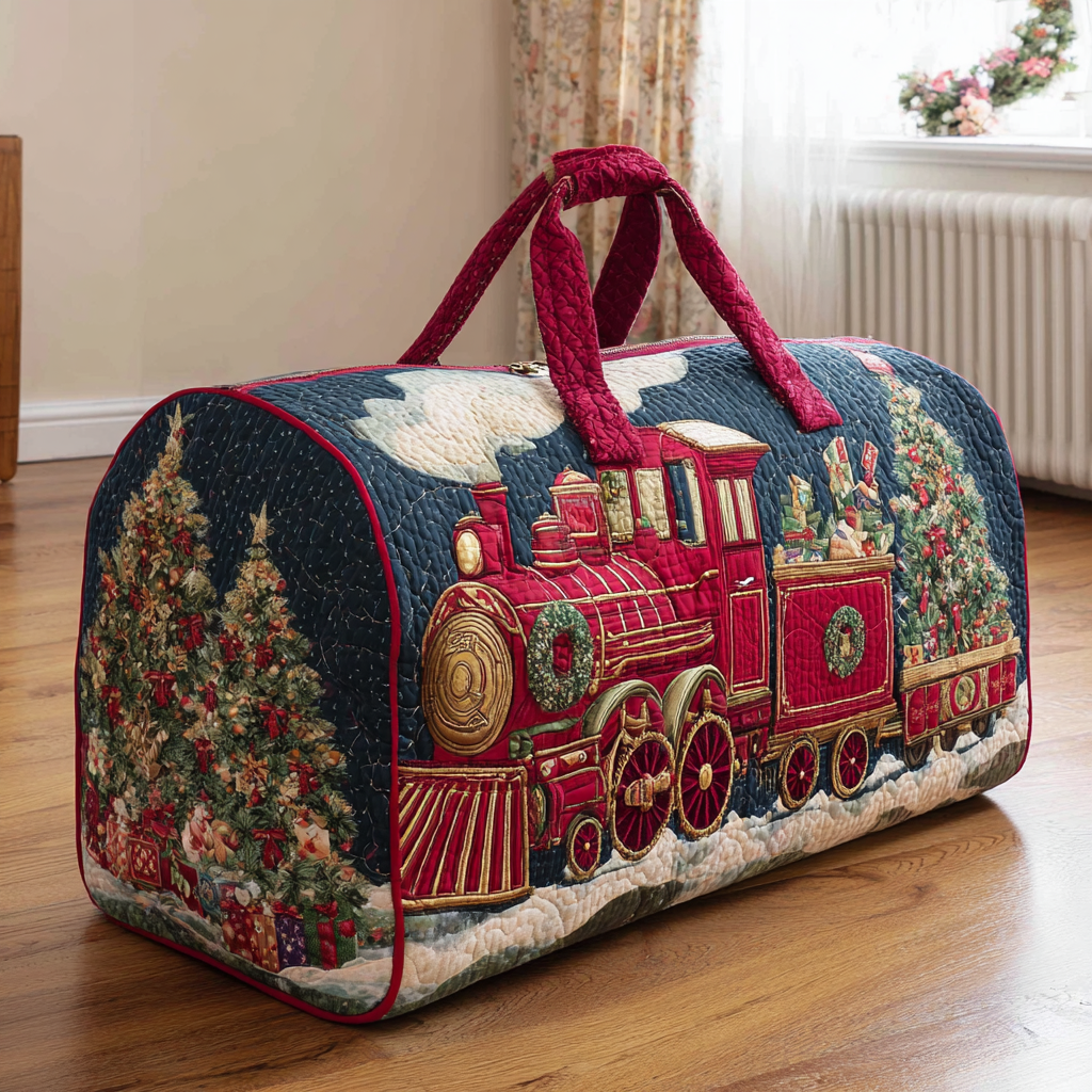 Padded Travel Bag - Świąteczny Pociąg