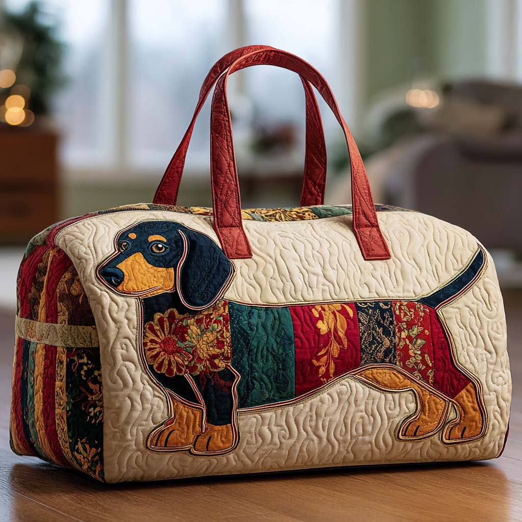 Wytłaczana torba podróżna - Patchwork Pies