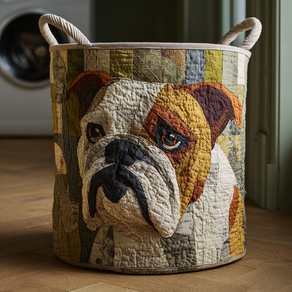 Wykładowy Kosz na Pranie - Rustykalny Bulldog