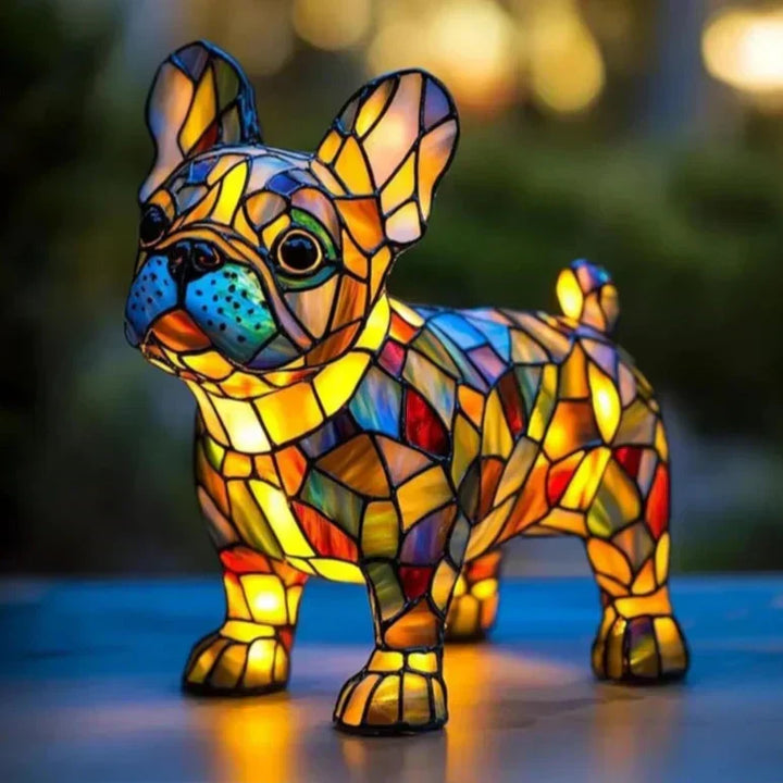 Bouledogue Éclatant w Szkole Witrażowej