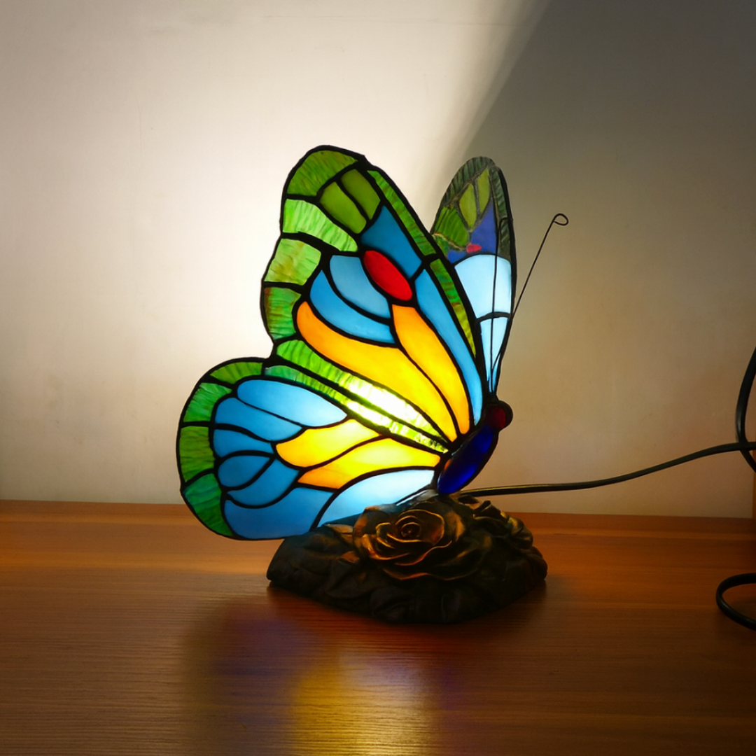 Niebieska Lampa Motyl