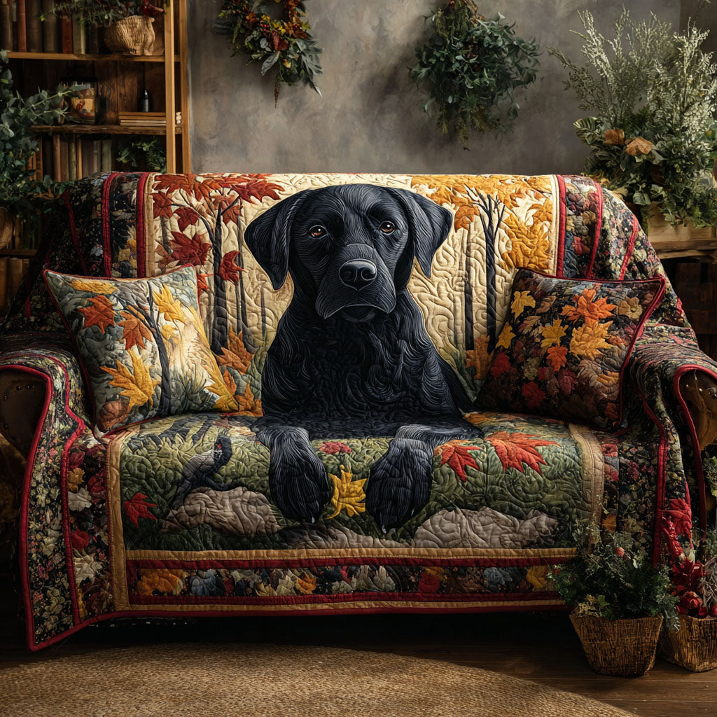 Merel - Pikowana narzuta na kanapę Labrador Retriever