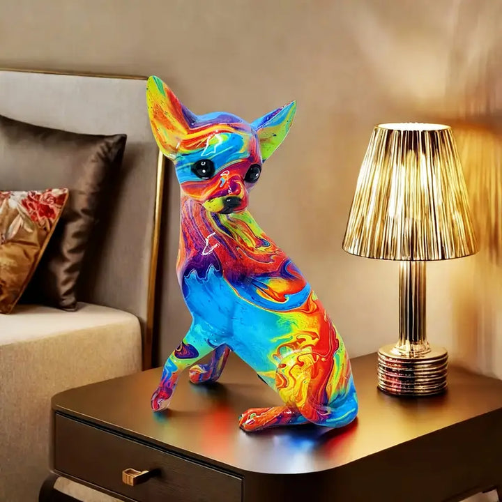 Lampka Stołowa z Żywicy Chihuahua