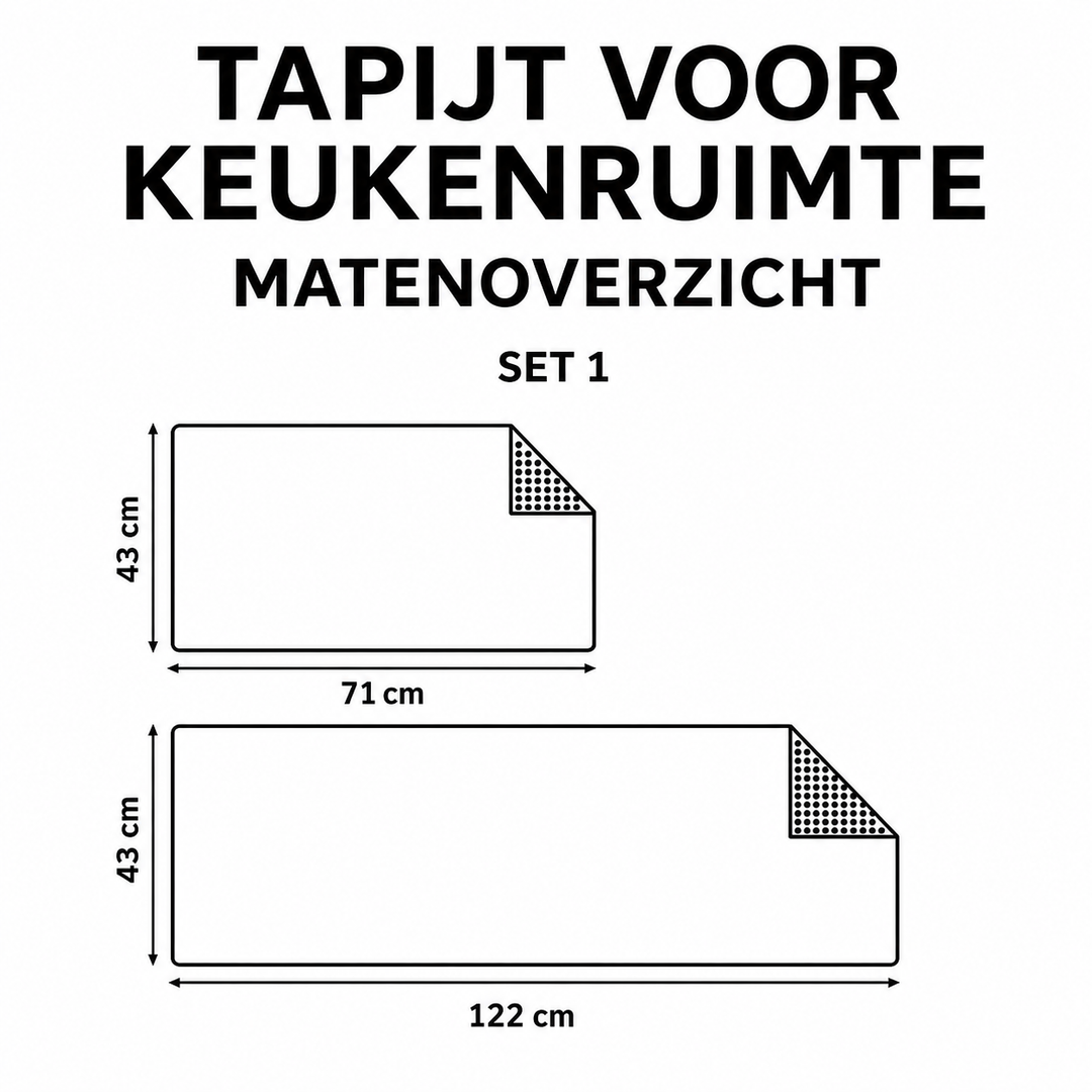 Godelieve - Mata kuchenne Boom i Pad Stralend